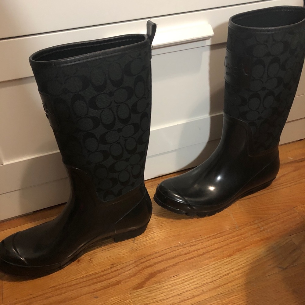 Coach rain boots